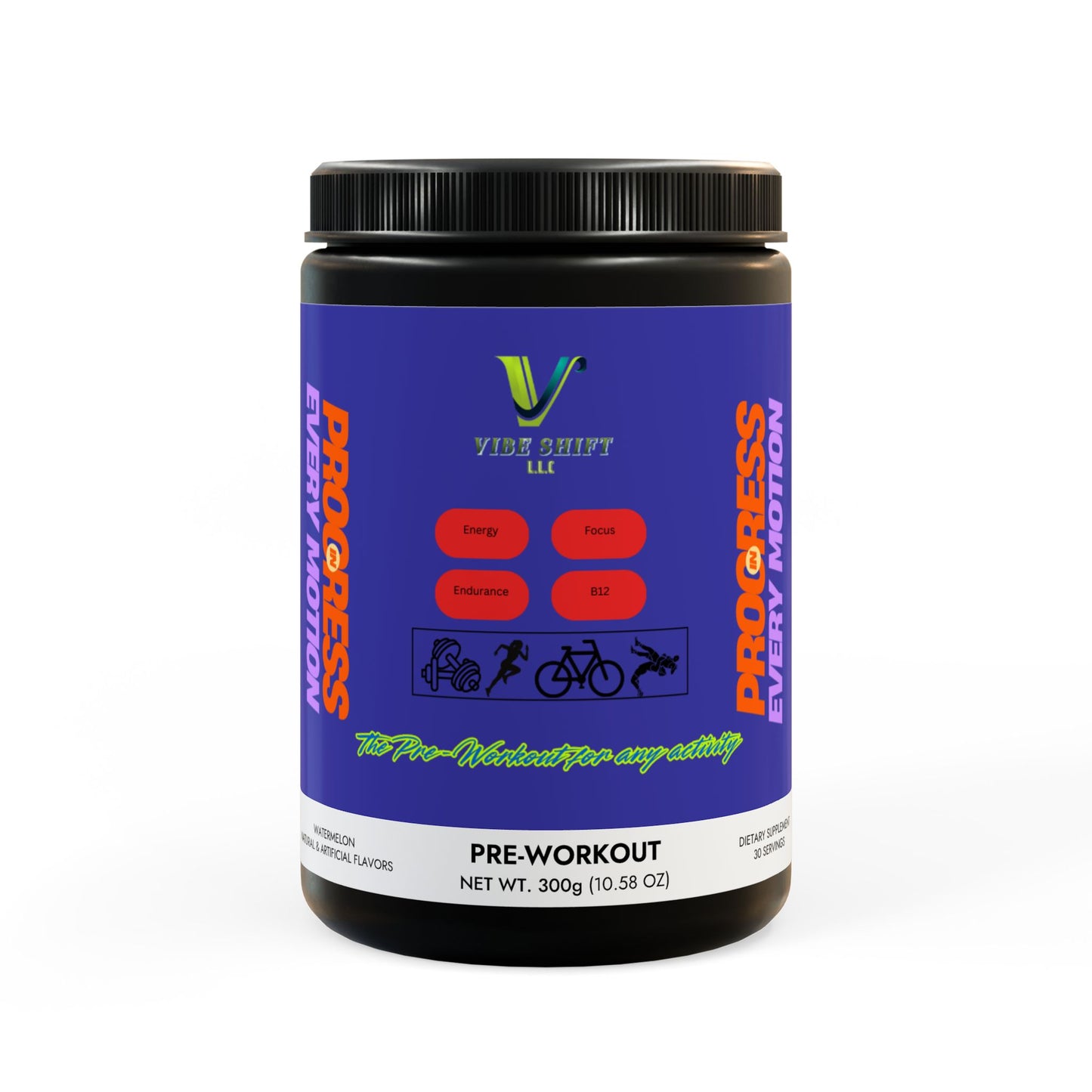 Pre-Workout Supplement, Watermelon (300g, 10.58oz)